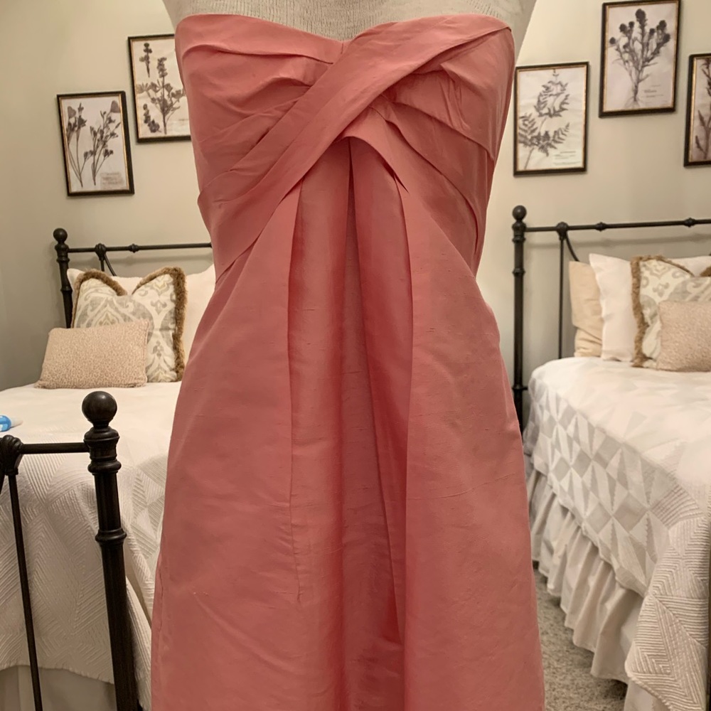 Nicole Miller Dupioni Strapless Dress